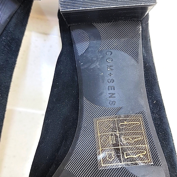 Women's Com + Sens Lucianie Round Toe Heels Black Size 8.5 - Picture 8 of 10